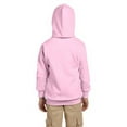 thumbnail image 2 of The Hanes Youth 78 oz EcoSmart 50/50 Pullover Hood - PALE PINK - XS, 2 of 2
