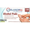 1000-PCS Disposable Alcohol Cotton Prep Pad Sterilization Swabs Cleanser Wipes 10 Boxes