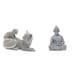 thumbnail image 1 of Escultura De Buda, Mono Y Gato, Adorno De Mesa, Artesanía, Figura Decorativa, Estatua De Animal Para Dormitorio, Sala De Estar, Oficina, Regalo De Inauguración De La Casa, Miniatura, 1 of 8