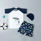 thumbnail image 3 of Odeerbi 1-10 Años Traje de Baño de Tres Piezas Para Niños Con Gorro de Verano Para Surfear En La Playa Traje de Baño de Manga Corta Con Gorro de Verano Para Surfear En La Playa, 3 of 3