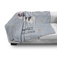 thumbnail image 3 of I am a Princess Soft Flannel Fleece Throw Blanket, Princess Cat with Heart Shaped Glasses Love Royal Animal Character, Cozy Plush for Indoor and Outdoor Use, 70" x 90", Multicolor, by Ambesonne, 3 of 6
