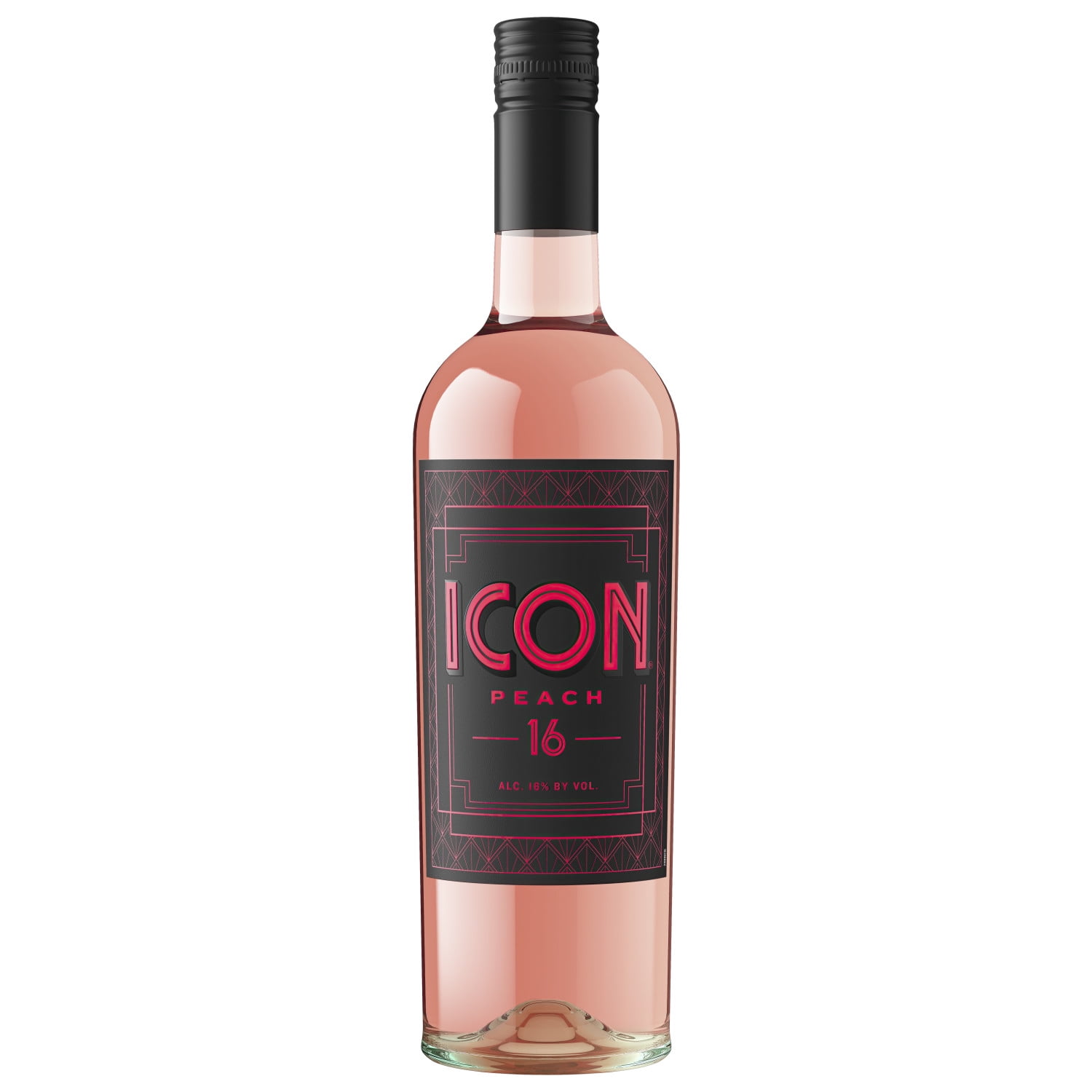 ICON Peach Moscato Sweet Wine, 750mL Bottle, 16% ABV