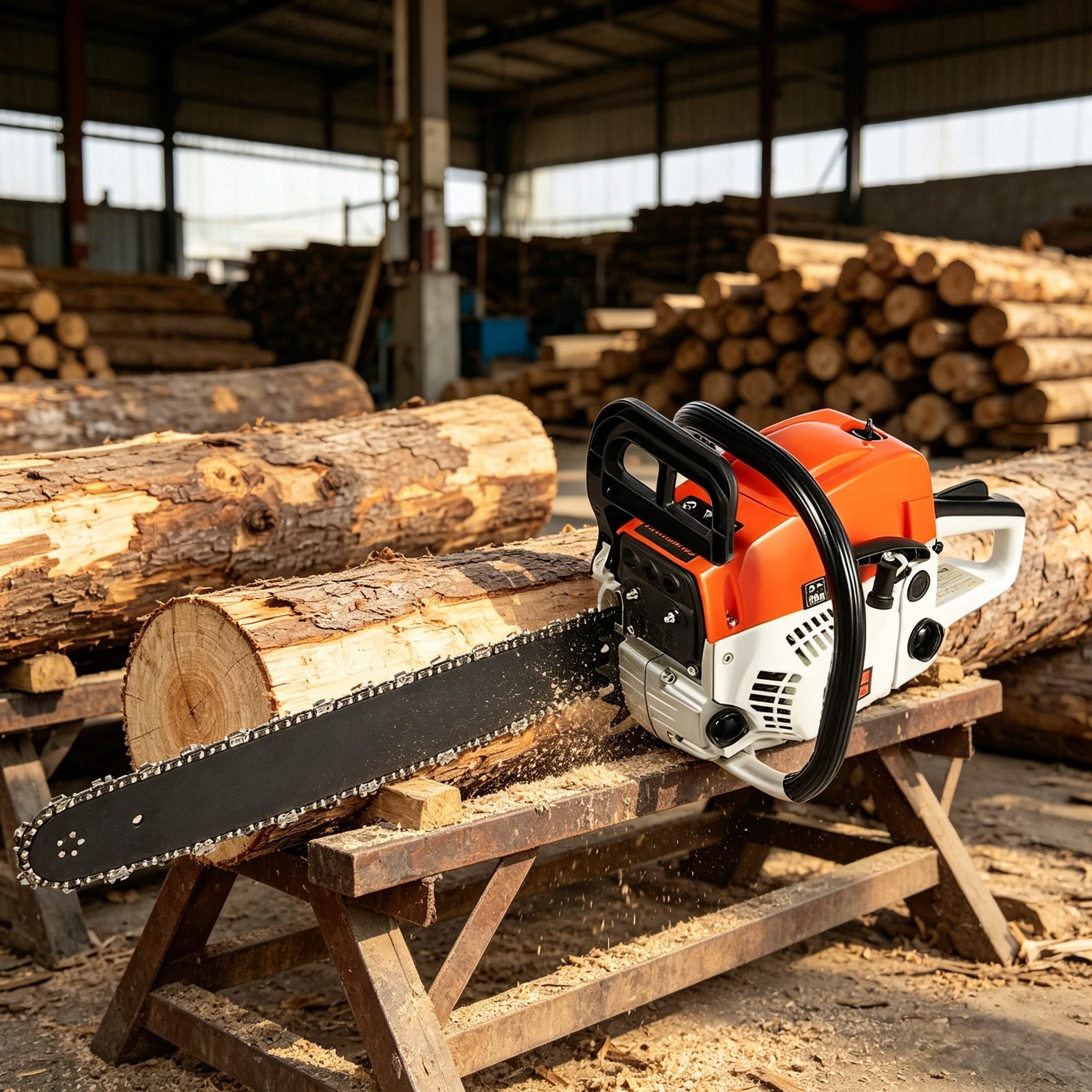 Gasoline Chain Saw 62CC  18-inch Saw Chain, Cutting Tool, EfficientWood Cutting, Logging And Ranch, Farm Durable Design, Silent Design Safe To Use,Shockproof Handle