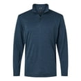 thumbnail image 4 of AllPro 4HM700 Performance Mélange Quarter-Zip Pullover-Navy Melange-4XL, 4 of 6