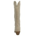 thumbnail image 3 of Soda Women's Faux Leather Stitching Cowboy Knee High Boots, Sand, 9 M US, 3 of 5