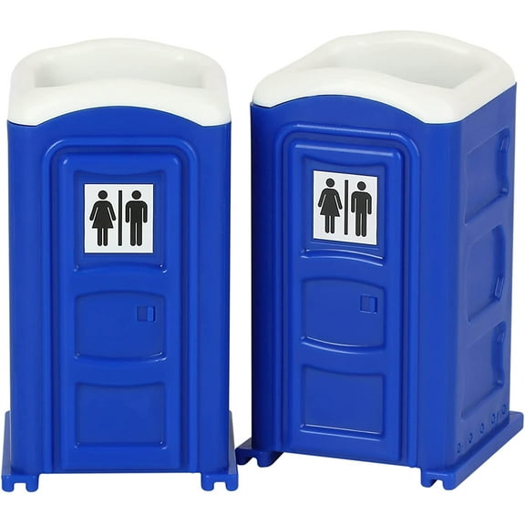 Collections Etc Porta Potty Novelty Shot Glasses - Set of 2