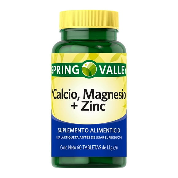Calcio, magnesio y zinc Spring Valley Tabletas