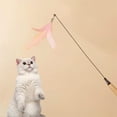 thumbnail image 6 of Kraoden Interactive Cat Toy Feathers Play Stick with Bells, Replaceable Feather Teaser for Kittens and Cats, Engaging Training Exercise Toy for Cats, 6 of 6
