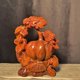 thumbnail image 1 of Ebony carved pumpkin figurine, solid wood, suitable for home and office decoration, a gift symbolizing wealth and prosperity., 1 of 4