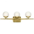 thumbnail image 5 of 45582NBR Kichler Lighting Jasper - 3 Light Bath Vanity In Mid-Century Modern Style-7.75 Inches Tall and 24.5 Inches Wide, 5 of 7