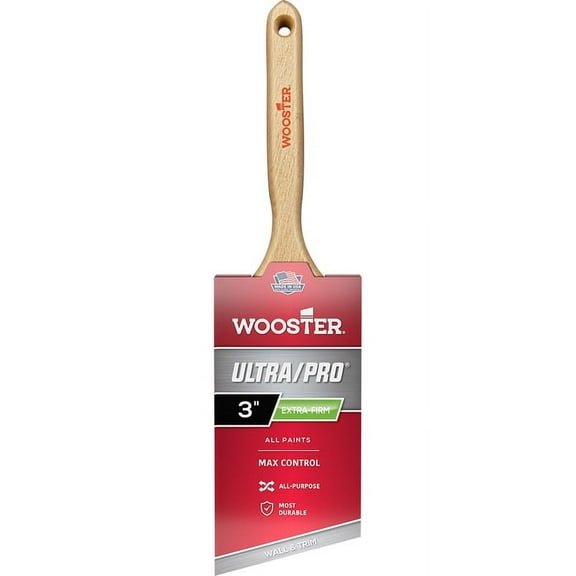 18-Pack of 3” Wooster Brush Company 4153 Ultra/Pro Extra-Firm Lindbeck Professional Angle Sash Paint Brush