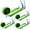 Green, variant on 2" x20' Ratchet Straps with J Hooks - 10,000lb Break Strength/ 3,333lb Load Capacity Ratchet Tie Down Strap - Black Ratchet Straps Heavy Duty - Cargo Straps for Truck, Lawn Equipment, Car Roof-4 Pack