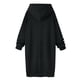 thumbnail image 2 of ICHUANYI Clearance Women's Color Long Velvet Loose Casual Long Sleeved Hooded Tops(Black, XL) ICHUANYI WER2023081201521, 2 of 7