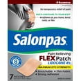 thumbnail image 2 of (6 pack) Salonpas Maximum OTC Strength Lidocaine 4% Pain Relieving FLEX Patch, Apply for Up To 8 Hours, Unscented, Thin, Flexible, Lightweight, Patch Stays in Place, 7 Patches, 2 of 6