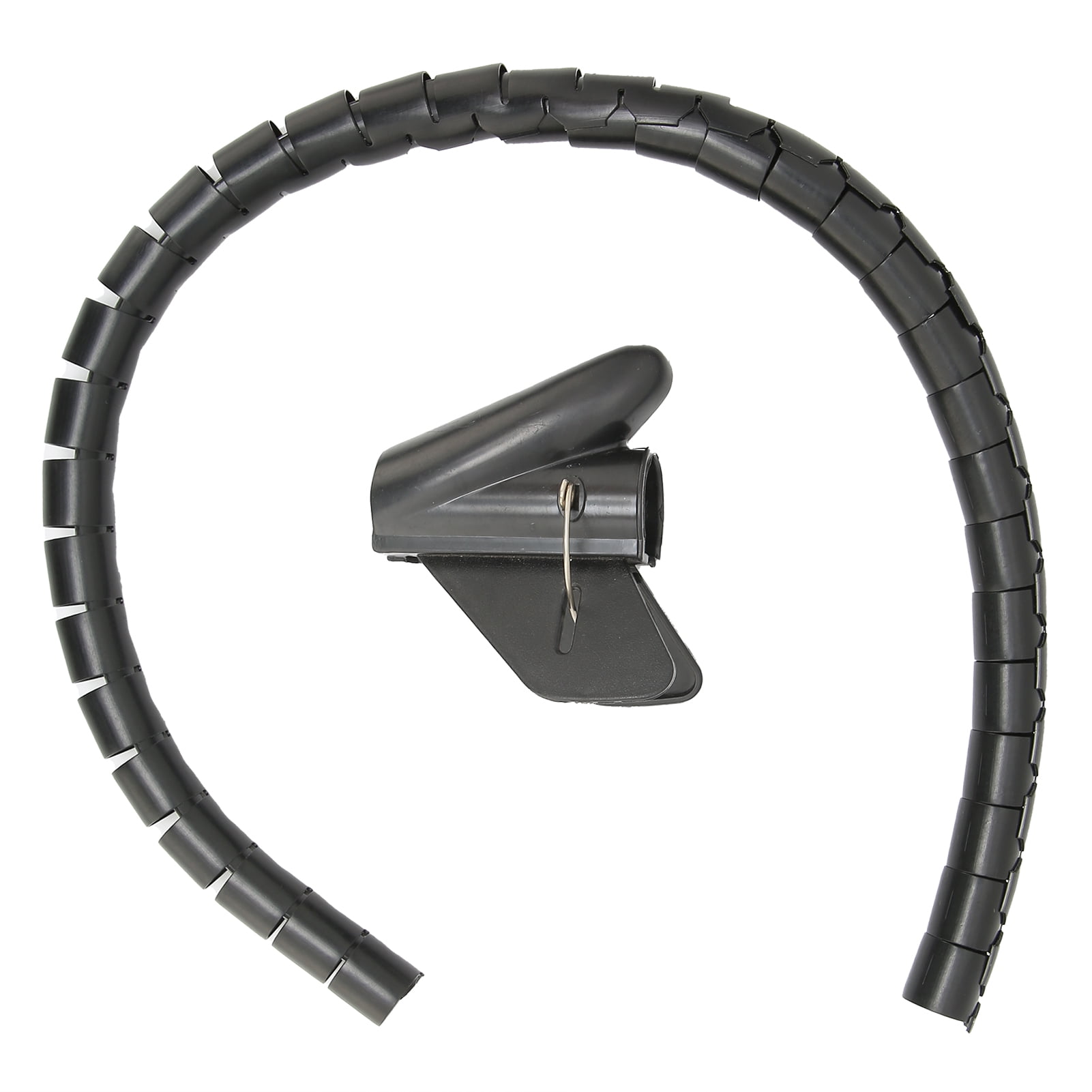 Gainage Pour Câbles EzySup - Tube 16 Mm De Diamètre, 10 M De Long, Noir - Pour Organiser Fils TV, Ordinateur, Bureau - 10