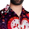 thumbnail image 5 of Valentine's Day Love Men's Short Sleeve Shirts with Spread Collar Tops, Casual Printed Poplin Shirt, Button Down Short Summer Beach Shirts - Unisex, 5 of 6