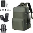 thumbnail image 1 of Lunapack Backpack,Vacuum Travel BackPack,Large Capacity Expandable Air Compression System,with Electric Pump,Removable Airbag (Green), 1 of 9