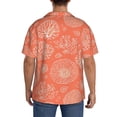 thumbnail image 3 of Kdxio Men'S Hawaiian Shirt For Men Short Sleeve Shirt He Marine Theme With Beautiful Corals Summer Casual Holiday Beach Button Down T-Shirts, 3 of 5