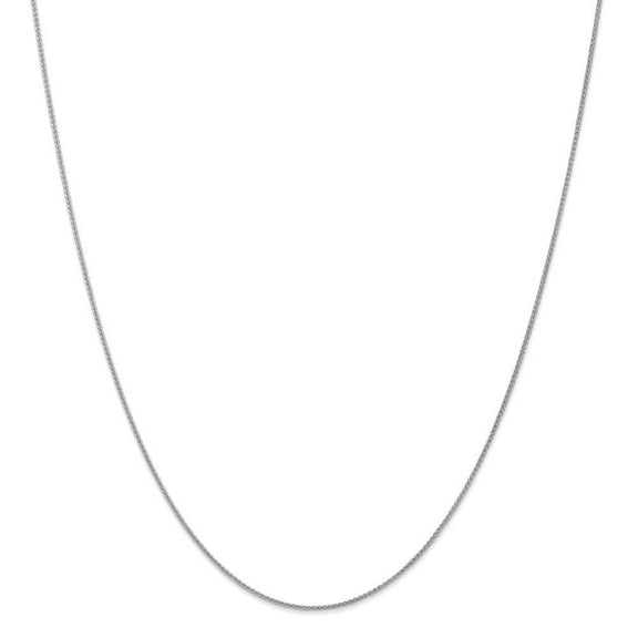 10k White Gold 1mm Wheat Chain Necklace - 2.2 Grams - 20 Inch