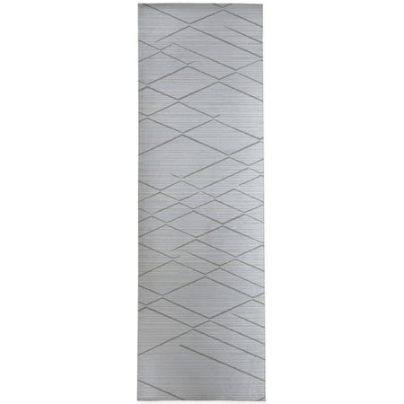 

Baxter Light Blue Grey Kitchen Mat by Kavka Designs