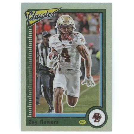 NFL 2023 Panini Chronicles Classics Draft Picks Silver Holo Zay Flowers #23 (Rookie)