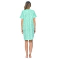 thumbnail image 5 of Casual Nights Women's Snap front House Dress Short Sleeve Woven Duster Housecoat Lounger Sleep Dress, 5 of 5