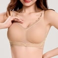 thumbnail image 7 of Ashirexll Plus Size Bras for Women, Bras for Women No Underwire, Lace Bralette Solid Color Strap Wrap Hollow Out, 7 of 7