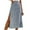 Blue, variant on qolati Women's Boho Midi Skirt 2023 Casual Floral Print Side Split A-Line Skirt Trendy High Waist Pencil Skirts for Casual, Party, Beach