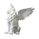 thumbnail image 4 of Estatua de león coleccionable moderna, adorno de escritorio para estantería de oficina. Blanco, 4 of 9