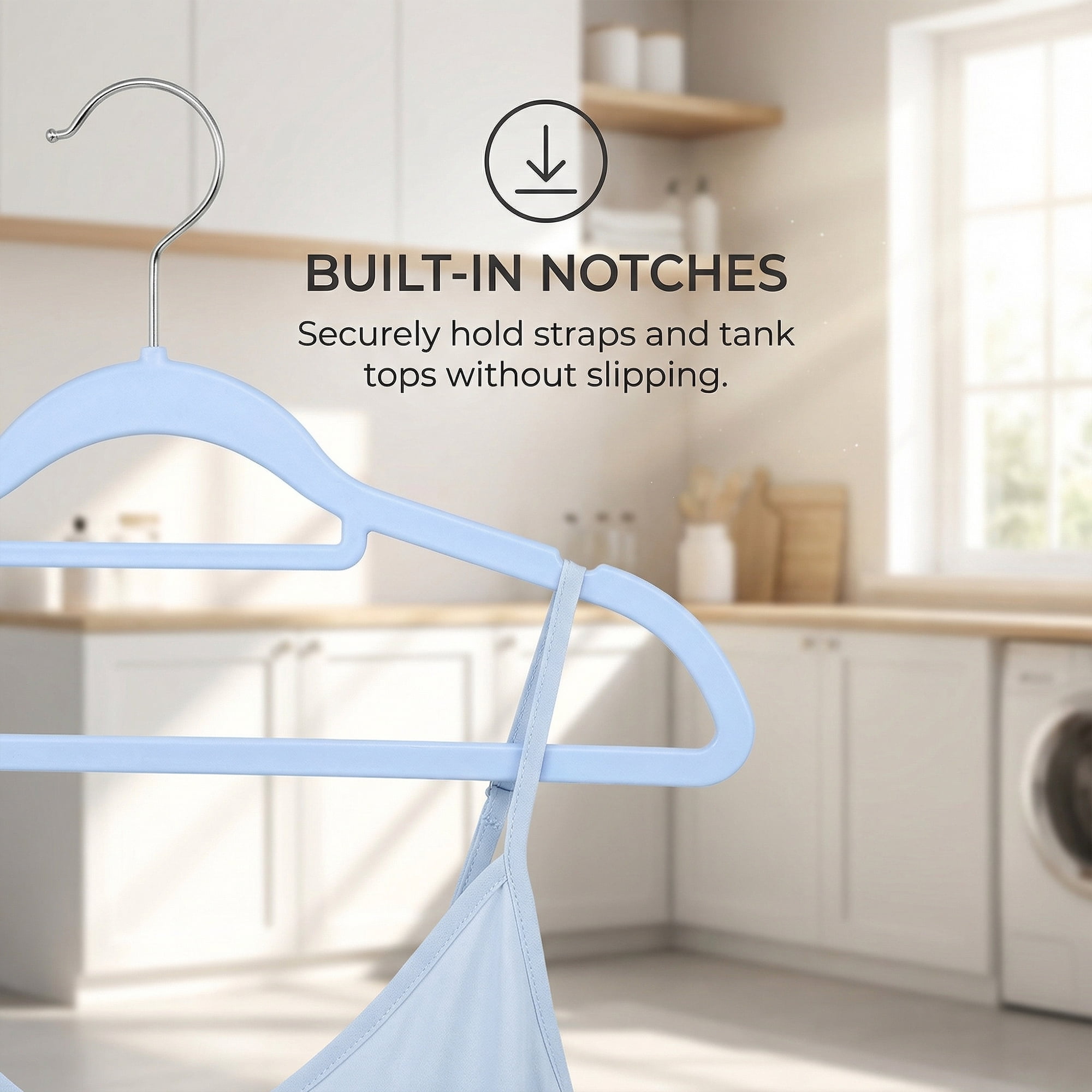 Unique Bargains 10Pcs Plastic Durable Hangers With Pinch Clips Blue