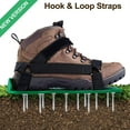 thumbnail image 4 of 1 Pair Lawn Aerator Shoes Adjustable Size Non Slip Sole Gardening Tool Loosen Soil Promote Root Growth, 4 of 7