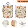 thumbnail image 5 of Yayeee 2 Pack Qtip Holder Bathroom Cotton Swab Canister with Lid Clear Dispenser Set, Halloween Cute Pumpkins, 5 of 6