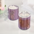 thumbnail image 5 of Lilac Stripes with Blossom Flowers Translucent Plastic Cans Storage Canisters with Lid Set of 2, 5 of 7