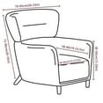 thumbnail image 3 of AIGIA Soft Velvet Armchair Slipcover Accent Chair Covers with Arms High Back Single Armchair Cover Furniture Protector, 3 of 9