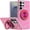 1, variant on For Samsung s26 Ultra Metal Diamond CD Pattern Design Matte Finished Hybrid with Rotational Ring [Car Mount Friendly] Case - Cats
