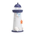 thumbnail image 1 of 1PC Mediterranean Style Lamp Unique Night Light Lighthouse Design Lamp Bedside Night Lamp for Home (Dolphin), 1 of 8