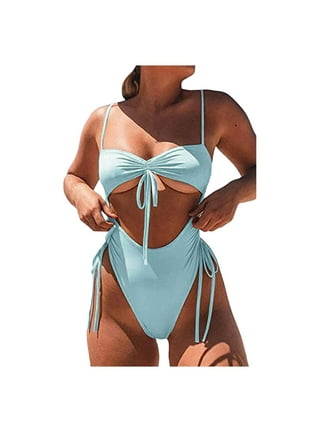 Fesfesfes Women Tight Fit Swimsuit One Piece Monokini Tummy Control Swimwear  Printed Bathing Suit Teen Girls Beachwear Swimwear Gifts for Her Under 10$  
