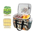 thumbnail image 2 of FORMRS Insulated Cooler Bag 24 Cans Capacity Soft Leakproof Lunch Box with Side Pockets, Sunny Blooms, 2 of 7