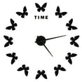 thumbnail image 2 of Grand Mur Autocollant Horloge Papillon Forme Innovation Bricolage Art Moderne Salon Décorationnoir, 2 of 9
