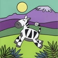 thumbnail image 2 of Great Art Now Zebra by Denny Driver, Framed Wall Art, 14W x 14H, 2 of 3