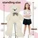 thumbnail image 3 of Oso de Peluche Gigante SNOWOLF Blanco 140cm Peluche Suave, 3 of 6