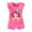 Hot Pink, variant on Gerichy Girls Summer Outfits, Girls Three Quarter Sleeves Trousers Suit Comfortable Breathable Fashion Cute Cartoon Girls Home Suit