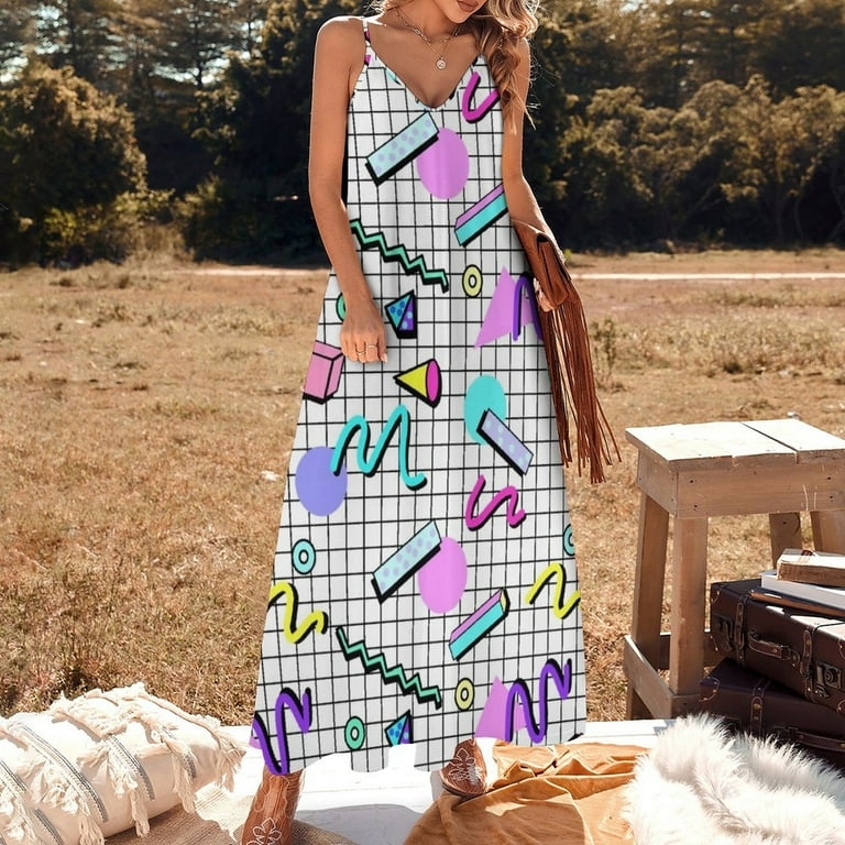 80s Retro Party Grid Design (White BG) Sleeveless Dress prom dress dresses women summer 2025 women's evening dresses - Walmart.com 80s Retro Party Grid Design (White BG) Sleeveless Dress prom dress dresses women summer 2025 women's evening dresses - Walmart.com