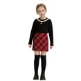 thumbnail image 2 of XXWXYD Kids Girls Plaid Skirt A-Line Wool Mini Liner Cute Elastic High Waisted School Unifor𝗆 Skort Tartan Pleated Fall Winter, 2 of 8