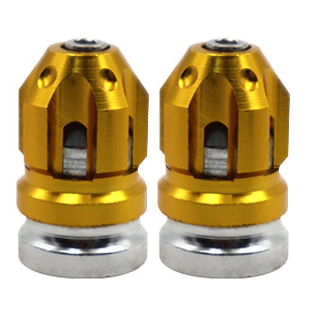 2x Car Tire Caps Covers Fit for Automobile s Motorcycles , Gold