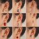 thumbnail image 2 of Pendientes de fiesta del carnaval del día de la independencia American Star Strip banner color diamante pintado estrella de aceite mariposa flecos pendientes joyas de pareja regalo, 2 of 5
