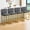 Dark Gray-Gold, variant on Counter Height Bar Stools Set of 2, 27" Modern Island Bar Stools with Back, Velvet Armless Bar Chairs for Home Office Kitchen Island