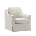 thumbnail image 6 of Wovenbyrd Woodcrest Modern Swivel Armchair, Indoor - Cream, 6 of 11