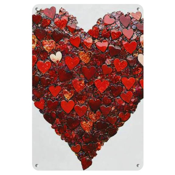 Wall Art Decor For Home red confetti hearts Home