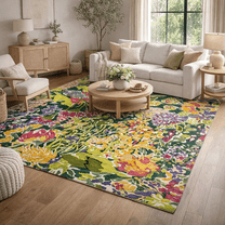 Wool Rug 12x12, Tufted Carpet, Area Rug, Living room, Bedroom, Handmade Rugs